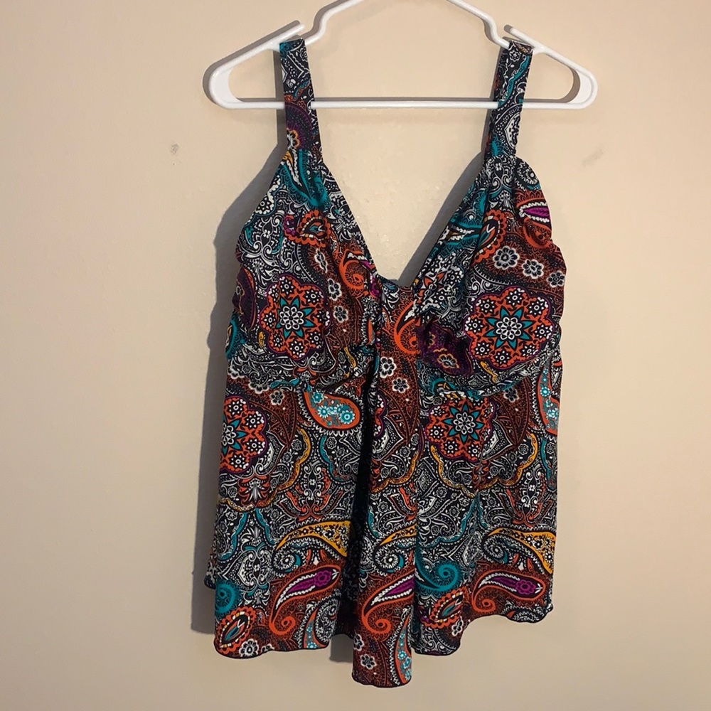Colorful tankini top